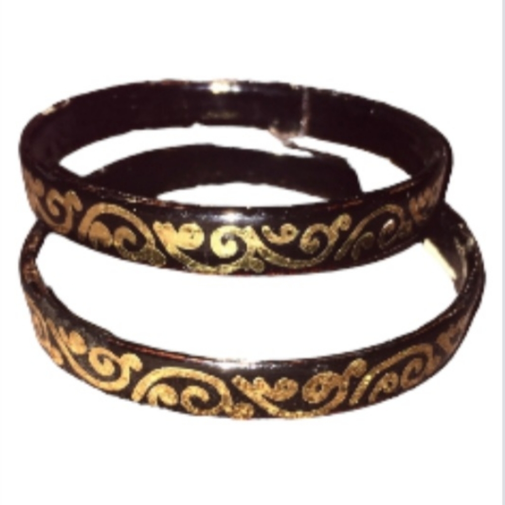 Vintage Antique Wooden Bangle Bracelet Set Lot Bundle Boho Womens Size XS Child